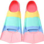 Foyinbet Kids Swim Fins,Short Kids Fins Youth Swimming Flippers for Lap Swimming Training for Children Girls Boys Beginners 2XS
