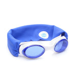 Splash Place SWIM GOGGLES with Fabric Strap - ROYAL | Adult & Kids Swim Goggles - Won't Pull Your Hair - Purple Goggles for Swimming