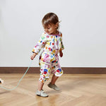 LOVEVERY |The Pull Pup | Wooden Push Pull Toy, Black/White/Natural Wood, Sustainable Toy for Toddler, Ages 18+ Months