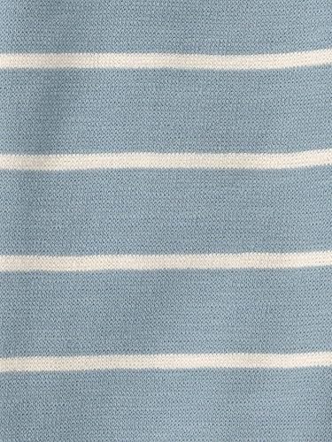 Little Planet by Carter's Boy 2-piece Shorts Set made with Organic Cotton, Blue and White Stripes, 2T
