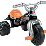 Fisher-Price Harley-Davidson Toddler Tricycle Tough Trike Toy Bike with Handlebar Grips & Storage for Preschool Kids Ages 2+ Years (Amazon Exclusive)