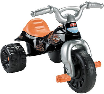 Fisher-Price Harley-Davidson Toddler Tricycle Tough Trike Toy Bike with Handlebar Grips & Storage for Preschool Kids Ages 2+ Years (Amazon Exclusive)