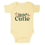 SproutJoy Little Cutie Baby Bodysuit Orange Cute Bodysuit Baby Lil Cuties Bodysuits Babies Unisex Clothes 3M