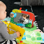 Baby Einstein Discovery Garden Tummy Time Mat & Mirror, Ages 0-6 Months, Multisensory