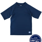 RUGGEDBUTTS® Baby/Toddler Boys Navy Short Sleeve Rash Guard - 12-18m