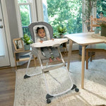 Ingenuity Full Course 6-in-1 High Chair - Baby to 5 Years Old, 6 Convertible Modes, 2 Dishwasher Safe Trays - Astro, 13108