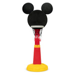 Delta Children Disney Mickey Mouse Plastic Basketball Set - Includes Basketball Hoop, 1 Basketball and Ball Pump, Red/Black