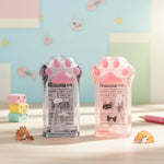 2Pcs Pink&Grey Cute Cat Paw Pencil Sharpener, Kawaii School Supplies Student Prize Kids Gift Pencil Sharpener Cat Schools Supplies for Kids Girls Lovers Office Home Pencil Sharpeners
