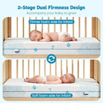 JOYMISS Breathable Crib & Toddler Mattress: Soft Cribs mattresses for Waterproof - 52" x 27.6" x 5" - Tencel Toddler Bed Mattress Fits Baby and Kids