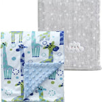 CREVENT 30''X40'' Cute Cozy Fluffy Warm Baby Blanket for Boys Infants Toddlers' Bedding Crib Cot Stroller, Baby Shower Birthday Newborn's Gift - Grey Cloud