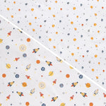 Delta Children 100% Cotton Flannel Baby Receiving Blankets for Girls and Boys – 30x30 Inches (Pack of 2), Space Exploration