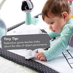 Tiny Love Baby Tummy Time Play Mat, Gymini Deluxe Baby Play Mats for Floor, Magical Tales Black & White Activity Gym