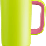 40 oz Tumbler with Handle and Straw: Stainless Steel Insulated Tumbler Keeps Cold for 24 Hours, Leakproof Travel Cup Fits in Cup Holder and BPA-Free, Cotton Candy