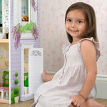 Delta Children MySize Dollhouse - Large 3-Story Dollhouse with 7 Rooms Includes 12 Accessories - Fits 12-inch Dolls - Pretend Play Dream Gift for Ages 3+