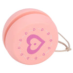 Dioche Yoyo for Kids Beginners, Wooden YoYo with String, Cute Cartoon Pattern Beginner Yoyo Ball Toy, Early Education Teaching Toy for Kid Child