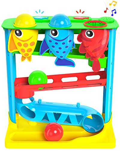 Move2Play, Feed The Fish | Interactive Baby & Toddler Toy | 1, 2+ Year Old Christmas Gift & Birthday Present | Boys & Girls Baby Ages 6, 7, 8, 9, 10, 12, 18, 24+ Months Old