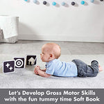 Tiny Love Baby Tummy Time Play Mat, Gymini Deluxe Baby Play Mats for Floor, Magical Tales Black & White Activity Gym