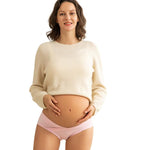Angelhood 6 Pack Womens Cotton Maternity Underwear,Healthy Maternity Pregnancy Panties Postpartum Mother Under Bump Underwear X-Large