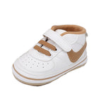 Clowora Unsex Baby Shoes Boys Girls Infant Sneakers Non-Slip Soft Rubber Sole Toddler Crib First Walker Lightweight Shoes (A03/Khaki,3-6 Months)
