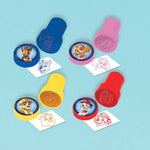 Paw Patrol Adventures Stamper Set - 4-Pack (1" x 1.5") - Blue, Purple, Yellow & Red Stamps - Perfect For Kids' Craft & Party Favors