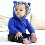 Baby Girls Boys Warm Adorable Hooded Zip Coat for Fall Spring Outerwear 3-24M Kids Jacket