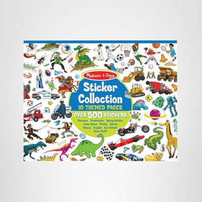 Melissa & Doug Sticker Collection Book: Dinosaurs, Vehicles, Space, and More - 500+ Stickers - FSC Certified