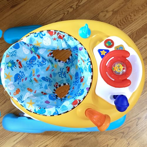 Baby Einstein Ocean Explorers Dive & Discover 3-in-1 Submarine Walker, with Removable Floor-Toy, Ages 6 Months and Up