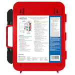 Be Smart Get Prepared First Aid Kit Hard Red Case 326 Pieces Exceeds OSHA ANSI Guidelines 100 People. Office, Home, Car, School, Emergency, Survival, Camping, Hunting and Sports, FSA / HSA Approved
