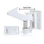 Vmaisi 10 Pack Cabinet Locks for Babies Child Safety Latches - 3.5 Inches Longer Baby Proofing Cabinets Drawer Lock with Adhesive Easy Installation