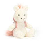 Jellycat Backpack Unicorn Stuffed Animal, 8.5" - Mythical Plush Toy - Classic Children's Gift