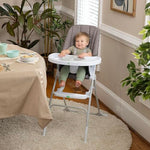 Ingenuity: ity by Ingenuity Sun Valley Compact Folding High Chair, Food-Grade Safe Plate, Safety Harness, for Ages 6 Months and Up, Unisex - Grey