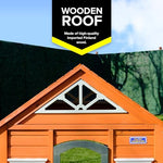 Sportspower My 1st Wooden Playhouse: Working Door, Open Concept Design and Flower Pot Holders Constructed from Premium Wood (Pre-Cut and Stained)