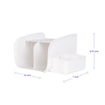 Ubbi Tabletop Diaper Caddy, Diaper Storage, Caddy Organizer, Stores Baby Diapers, Wipes & Baby Accessories, White