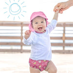 green sprouts Eco Snap Swim Diaper with Gussets - Navy Narwhal - 3T