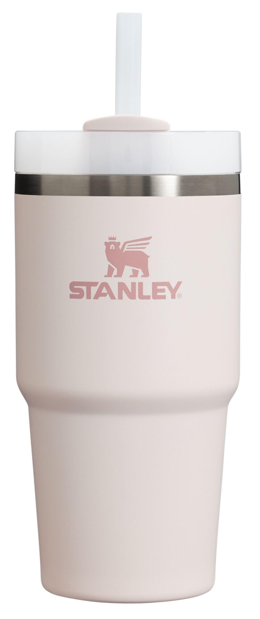 Stanley Quencher H2.0 FlowState Stainless Steel Vacuum Insulated Tumbler with Lid and Straw for Water, Iced Tea or Coffee, Smoothie and More, Rose Quartz 2.0, 30 OZ / 0.89 L