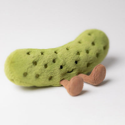 Jellycat Amuseables Pickle Stuffed Toy, 6 inches - Vegetable Plush - Fun Gift Idea