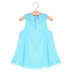 WZSYGDTC 0-24 Months Baby Party Dress Infant Girls One-Piece Romper Jumpsuit (Blue, 6-9 Months)