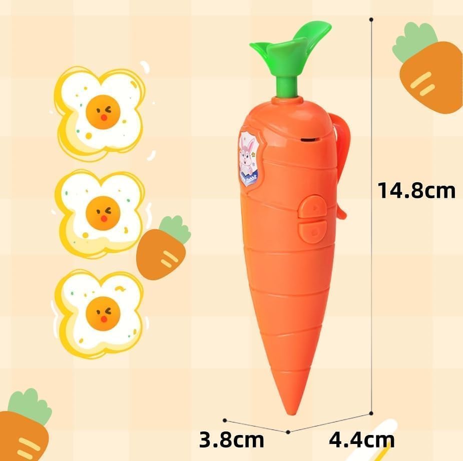 Kids Carrot Recorder Toy Ballpoint Pen Writing Tool with 20s Playback Feature for Children Learning
