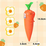 Kids Carrot Recorder Toy Ballpoint Pen Writing Tool with 20s Playback Feature for Children Learning