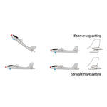 HABA Terra Kids Maxi Hand Glider with Boomerang Setting - Easy to Assemble 22" Sturdy Styrofoam Airplane with Decals