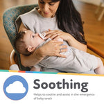 Nuby Silicone Softees Pacifier and Teethers - (5-Pack) Silicone Baby Pacifiers and Teethers - 0+ Months - Assorted Pastel Colors