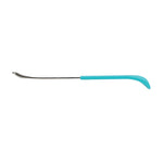 Nuby 2 in 1 Silicone and Stainless Steel Dual Ended Feeding Spoons for Baby, Aqua/Blue