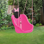 Disney Minnie Mouse 2-in-1 Outdoor Swing by Delta Children – for Babies and Toddlers – Full Bucket Seat