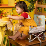 Bright Starts Disney Winnie The Pooh Pop 'N Sit Portable Booster, Indoor/Outdoor Use, Floor Seat with Feeding Tray, 6 Mos - 3 Yrs