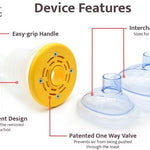 LifeVac Home & Yellow Travel Combo Kit - Portable Suction Rescue Device, First Aid Kit for Kids and Adults, Portable Airway Suction Device for Children and Adults