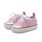 Unisex Baby Girls Boys Shoes Infant Soft Sole Canvas Newborn First Walkers High Top Anti-Slip Sneakers (a11/Light_Pink,6-12 Months)