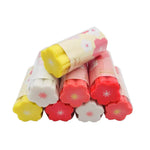 CrazyCharlie 8pack Kawaii Cherry Blossoms Cute Pencil Erasers Sakura Shaped Cylindrical Erasers Rubber for Kids Students