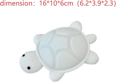 Turtle Night Light for Kids, 7-Color Silicone Rechargeable Bedside Lamp, Squishy Nursery Touch Light, USB-C Charging,Fun Cool Room Decor Stuff for Boys Girls Birthday Christmas Gifts