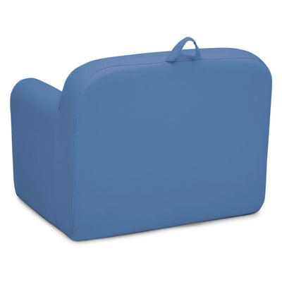 Delta Children Cozee Chair -Foam Kids Chair for Ages 18 Months and Up, Indigo