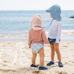 green sprouts Eco Snap Swim Diaper with Gussets - Light Sage Turtle - 18mo